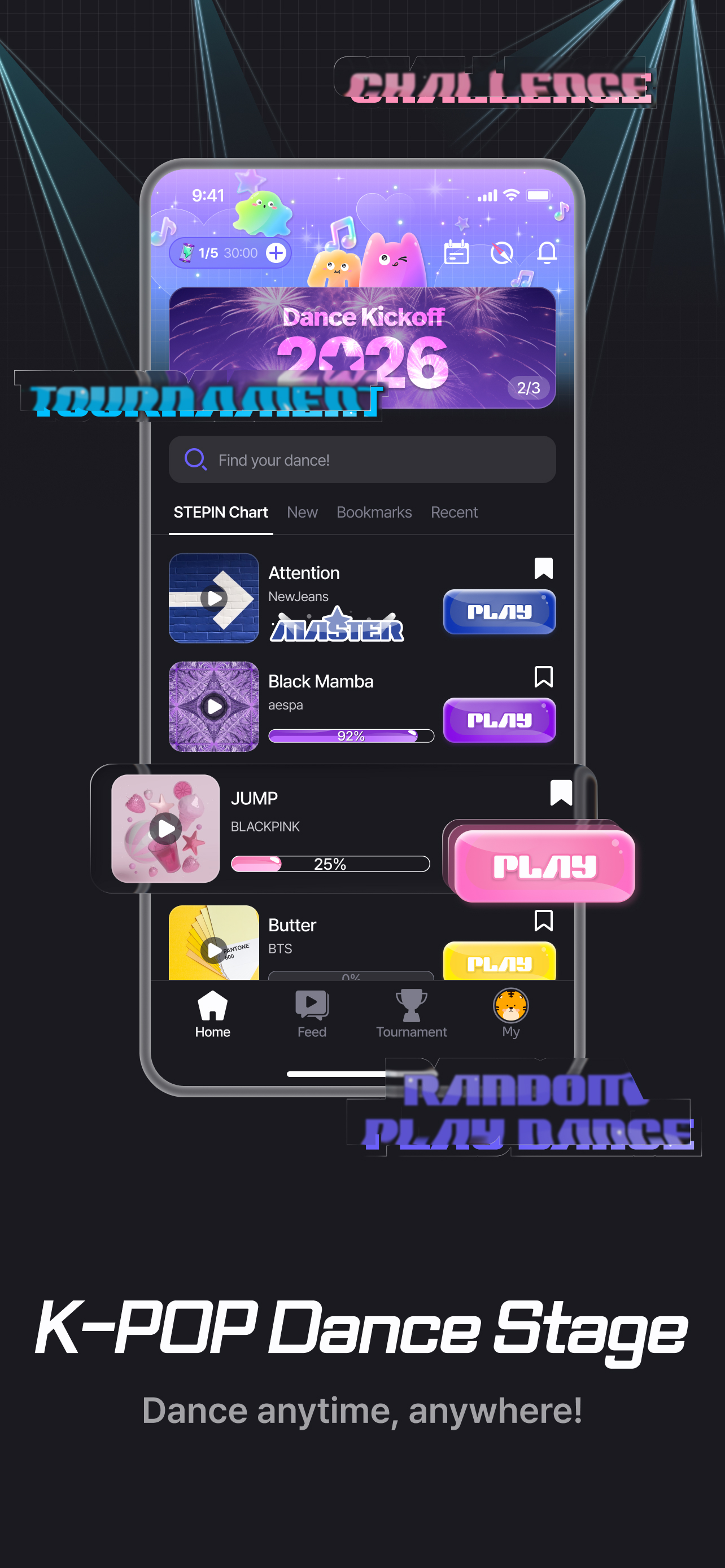 Dance Challenge · Random Play